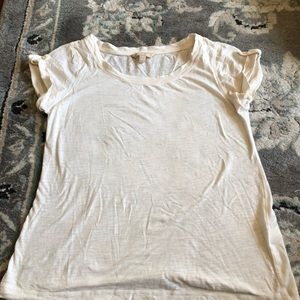 Banana republic button sleeve t shirt
